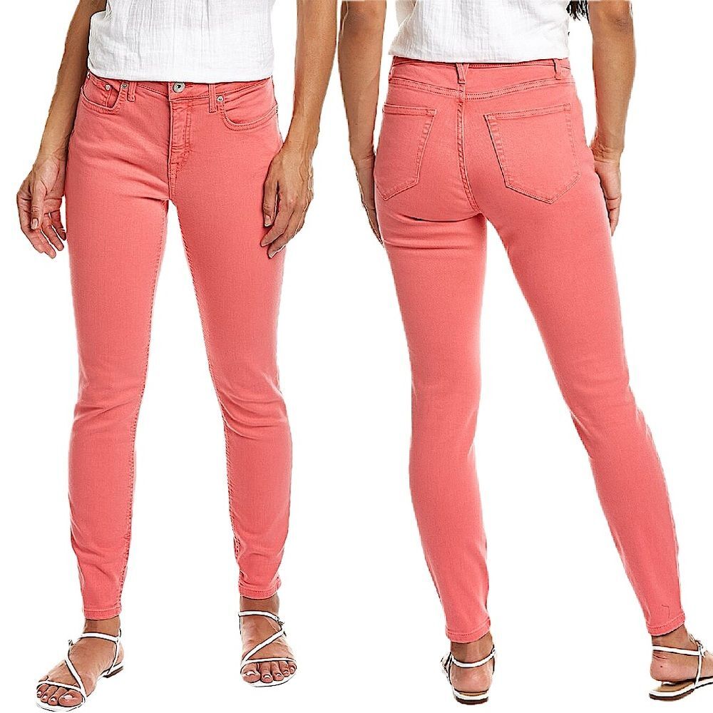 NWT Vineyard Vines Jamie High-Rise Garment-Dyed Jean in Lobster Reef Size 25